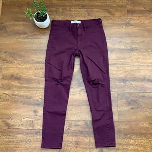 Maroon Gap Jeggings